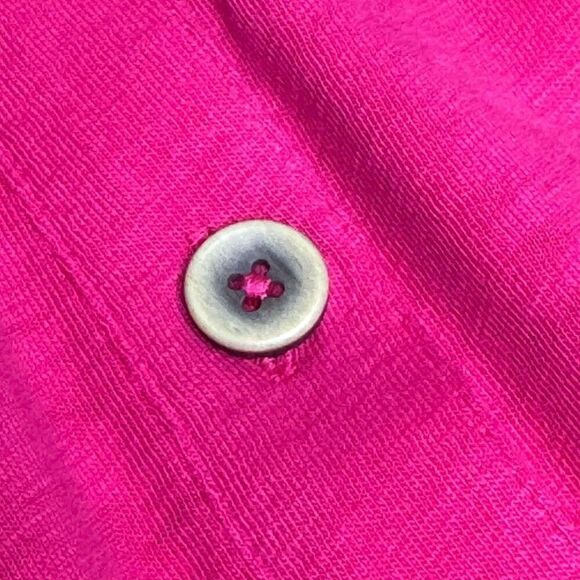 Soft Surroundings hot pink Filipa button down shirt dress size M - Picture 11 of 13